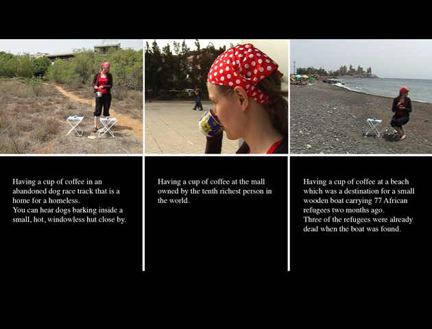 Installation  of Canary Coffee, 2009.